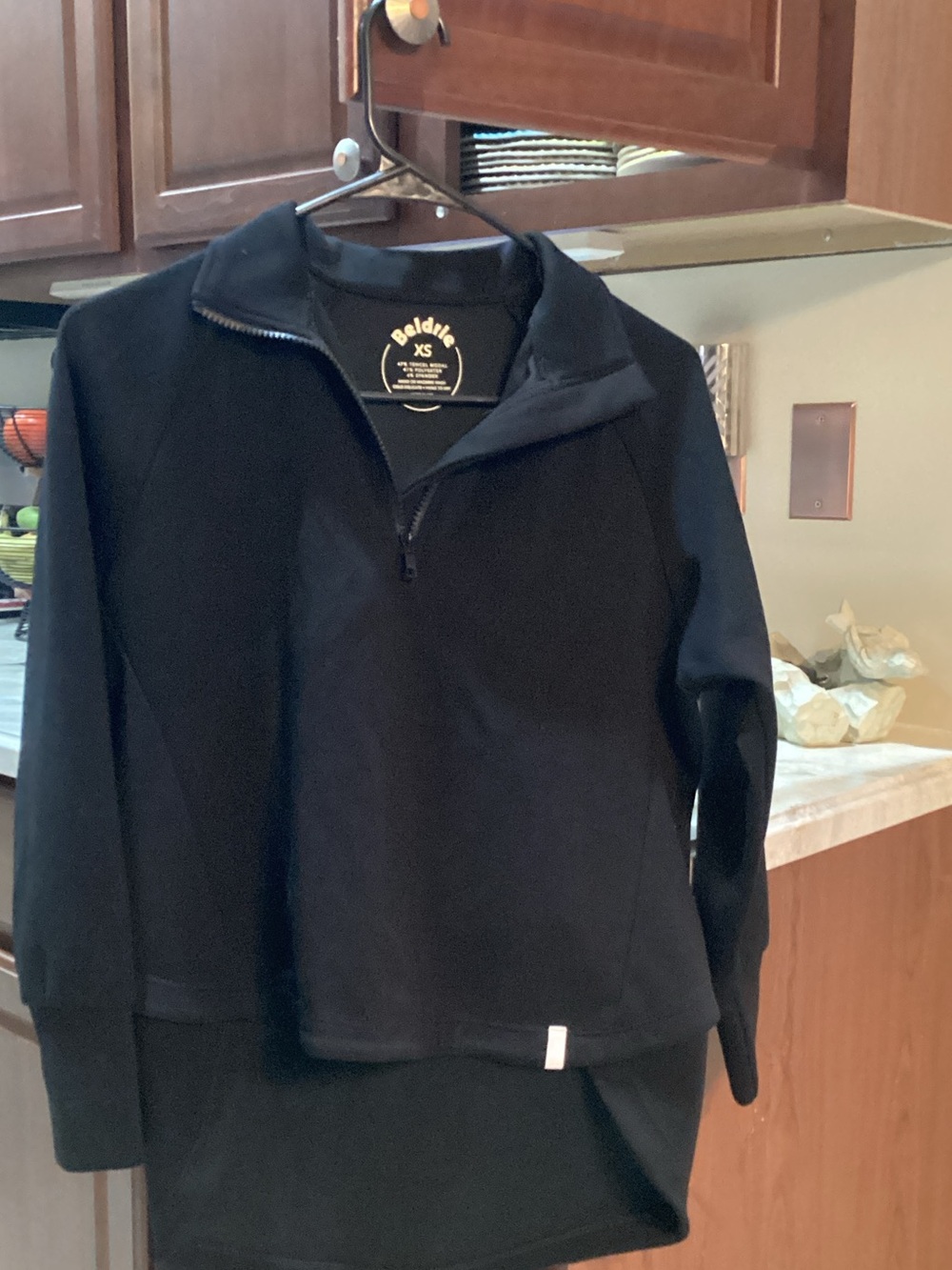 Boldly Black Quarter-Zip Pullover - XS